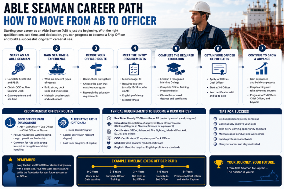 Able Seaman Career Path: How to Move From AB to Officer